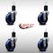 Service Caster 4'' SS Solid Poly Wheel Swivel 1-3/4'' Expanding Stem Caster Set, 4PK SCC-SSEX20S414-SPUS-134-4 - alternate 3